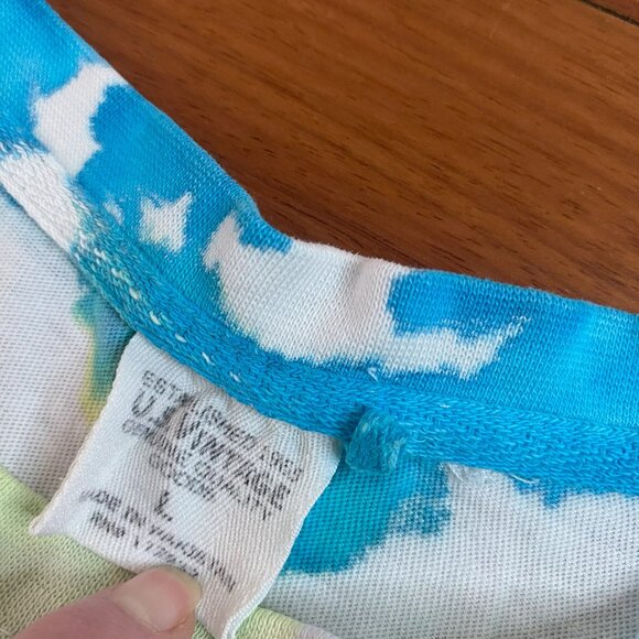 Tie Dye Crop Top size Large brb Social Distancing - Picture 5 of 6